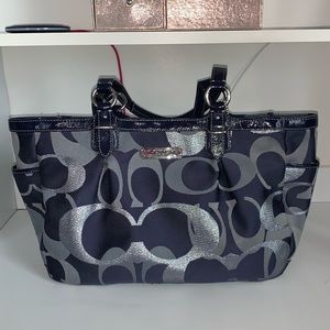 Navy Coach Bag